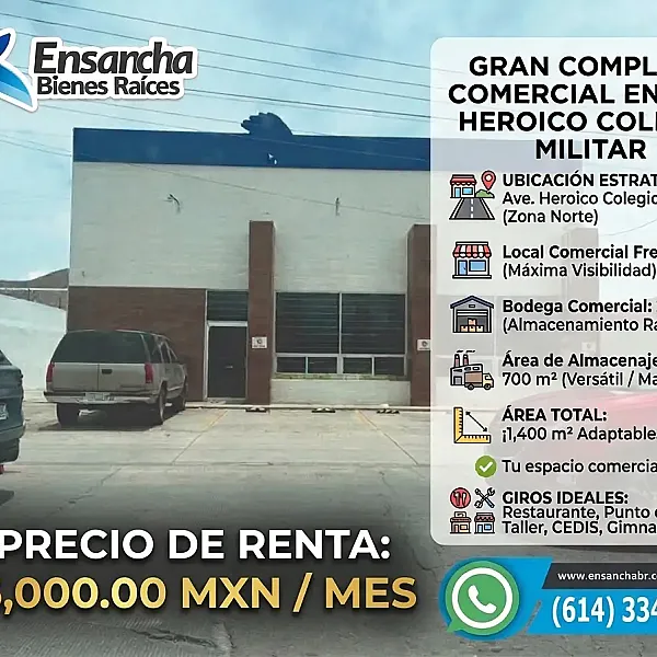 LOCAL EN AVE. HEROICO COLEGIO MILITAR