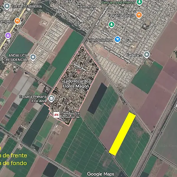 Terreno para desarrollo de vivienda en Los Mochis Sinaloa